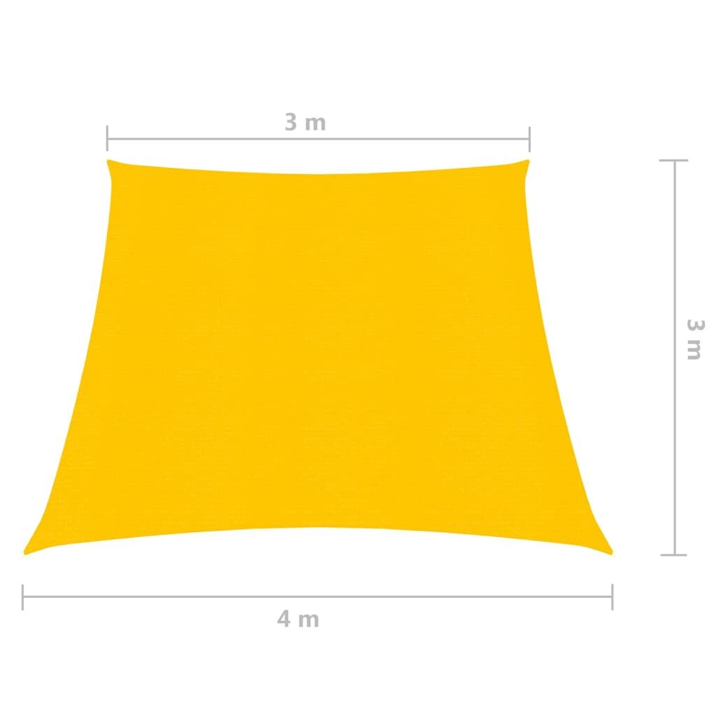 Πανί Σκίασης Κίτρινο 3/4 x 3 μ. από HDPE 160 γρ./μ²