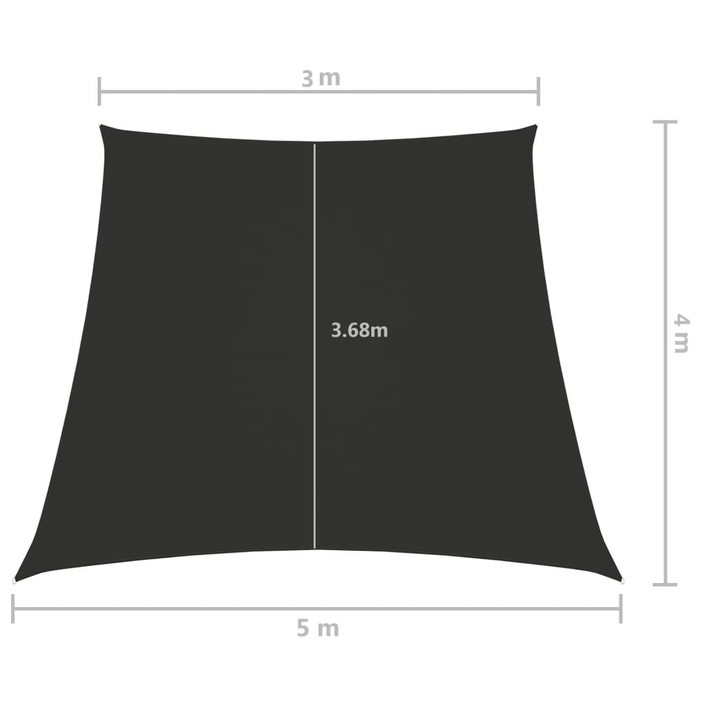 Πανί Σκίασης Τρίγωνο Ανθρακί 3/5x43 μ. από Ύφασμα Oxford