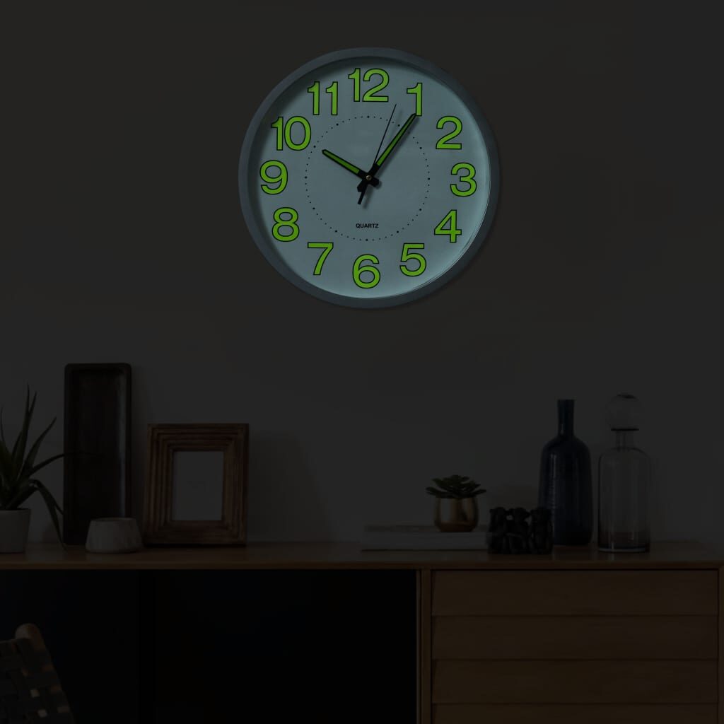 325167  Luminous Wall Clock White 30 cm