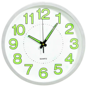 325167  Luminous Wall Clock White 30 cm