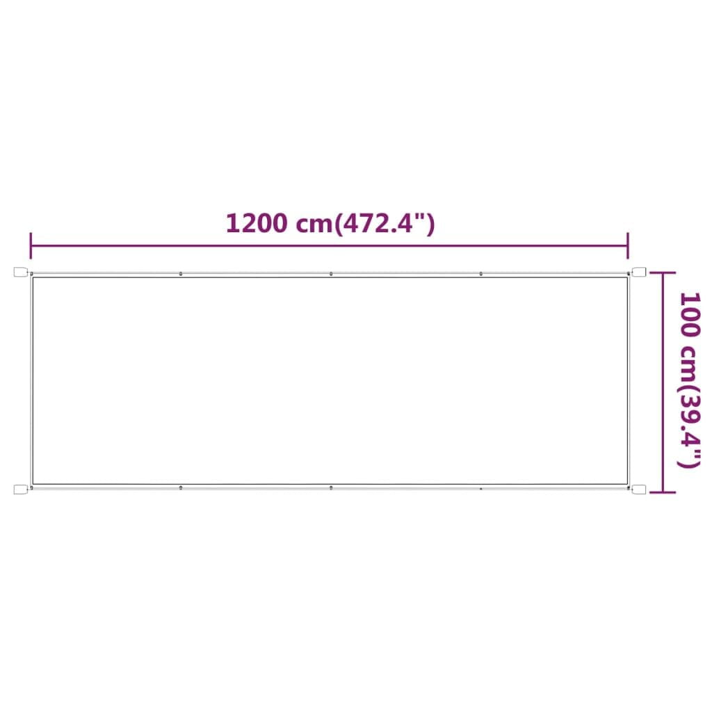 Τέντα Κάθετη Μπεζ 100 x 1200 εκ. από Ύφασμα Oxford