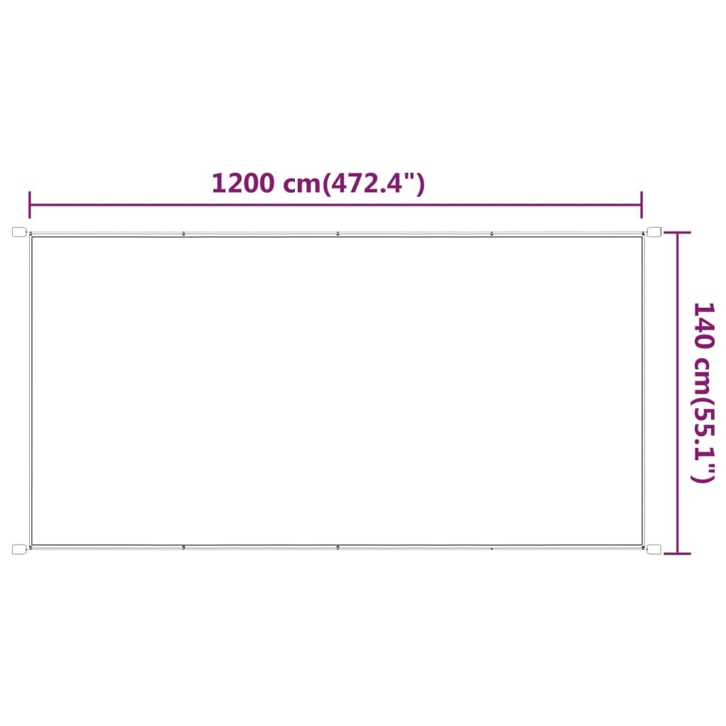 Τέντα Κάθετη Μπεζ 140 x 1200 εκ. από Ύφασμα Oxford