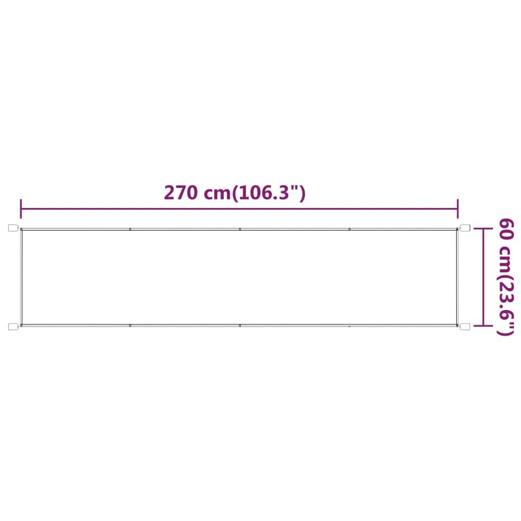 Τέντα Κάθετη Ανοιχτό Πράσινο 60 x 270 εκ. από Ύφασμα Oxford