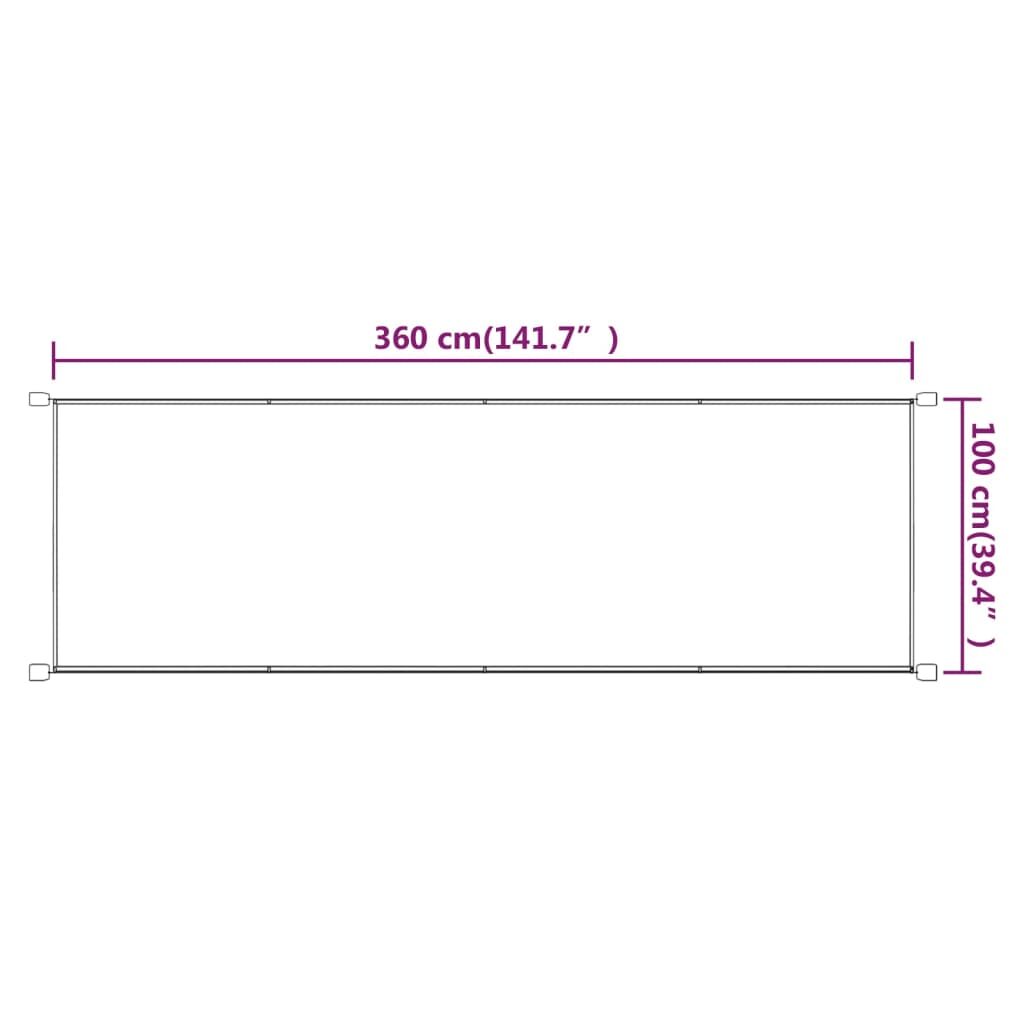 Τέντα Κάθετη Τερακότα 100 x 360 εκ. από Ύφασμα Oxford