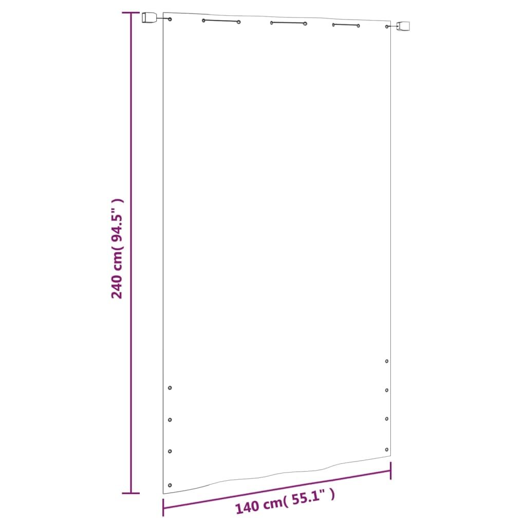 Διαχωριστικό Βεράντας Μπεζ 140 x 240 εκ. Ύφασμα Oxford