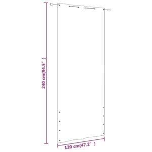 Διαχωριστικό Βεράντας Τερακότα 120 x 240 εκ. Ύφασμα Oxford