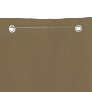 Διαχωριστικό Βεράντας Taupe 80 x 240 εκ. Ύφασμα Oxford