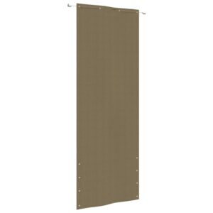 Διαχωριστικό Βεράντας Taupe 80 x 240 εκ. Ύφασμα Oxford