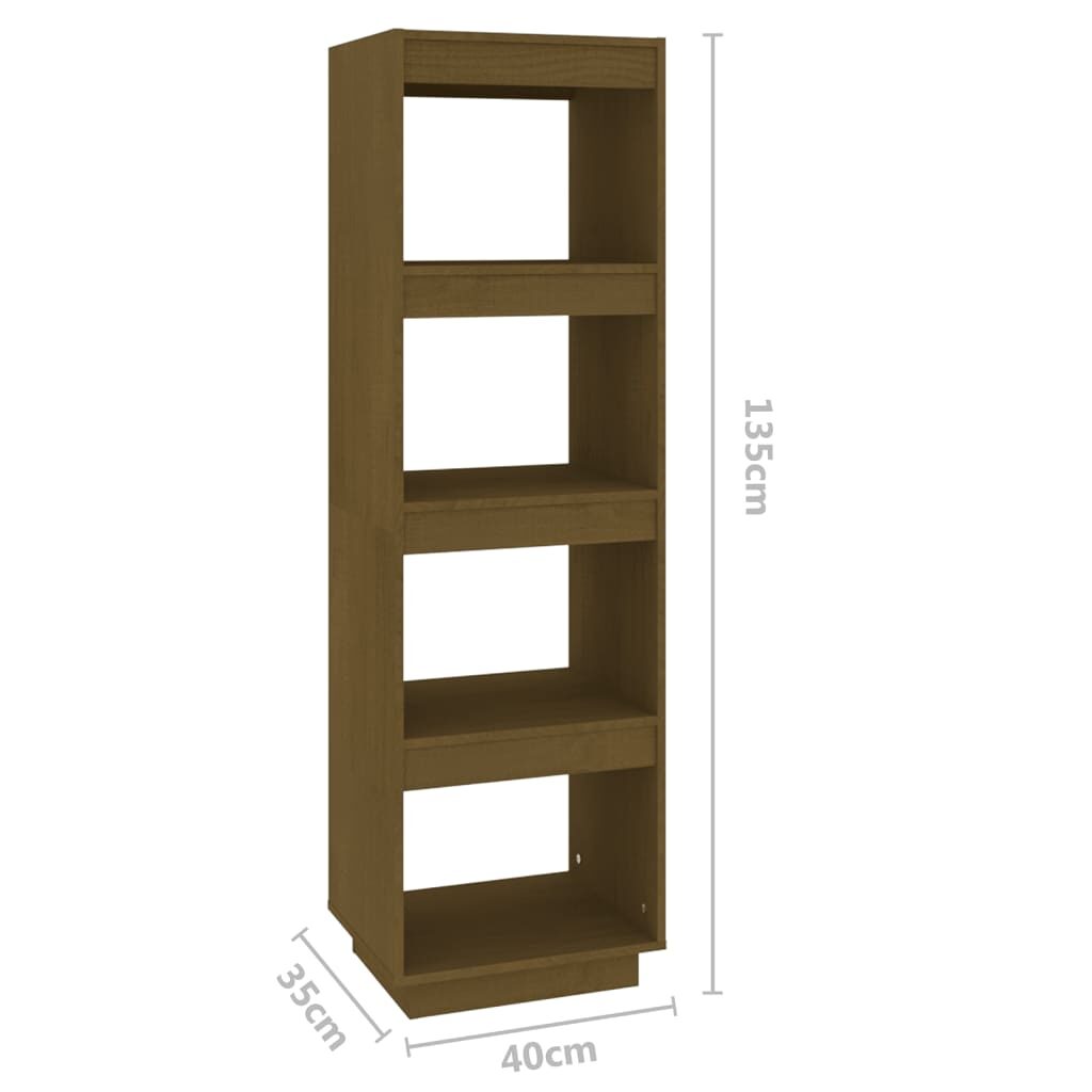 Βιβλιοθήκη/Διαχωριστικό Χώρου Μελί 40x35x135 εκ. Μασίφ Πεύκο