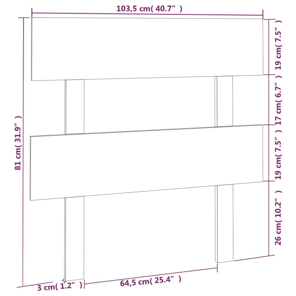 5x3x81 εκ. από Μασίφ Ξύλο Πεύκου