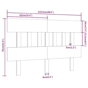 5x3x81 εκ. από Μασίφ Ξύλο Πεύκου