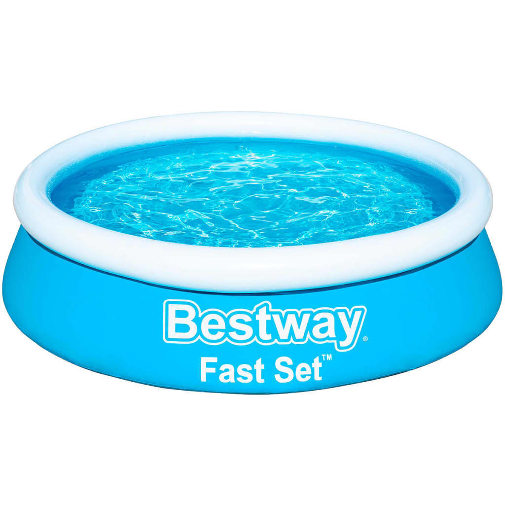 Bestway Πισίνα Φουσκωτή Στρογγυλή Fast Set Μπλε 183 x 51 εκ.