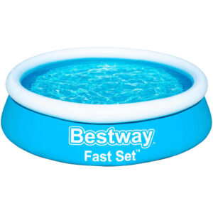 Bestway Πισίνα Φουσκωτή Στρογγυλή Fast Set Μπλε 183 x 51 εκ.