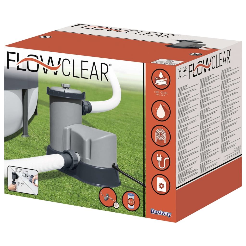 Bestway Αντλία Φίλτρου Πισίνας Flowclear 5678 Λίτρα / Ώρα