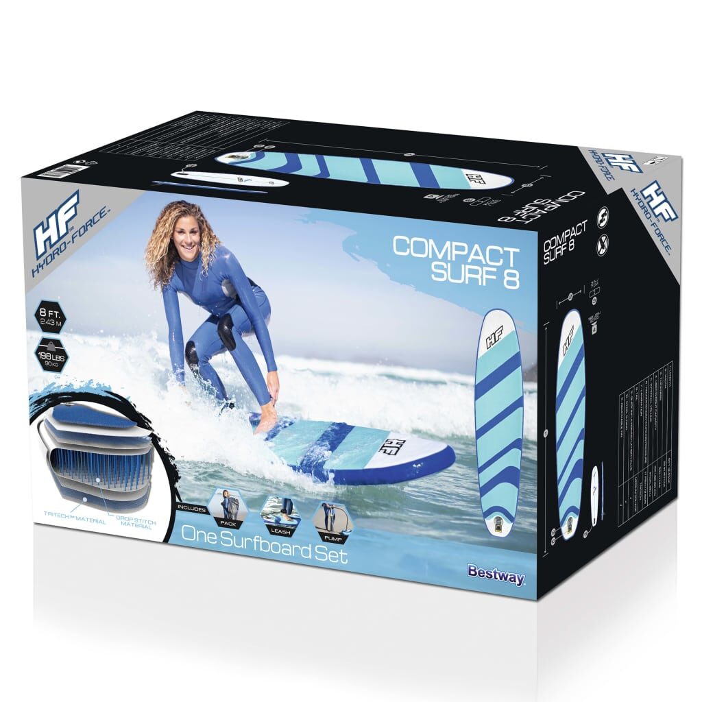 Bestway Hydro-Force Σανίδα Surf Φουσκωτή 243 x 57 x 7 εκ.