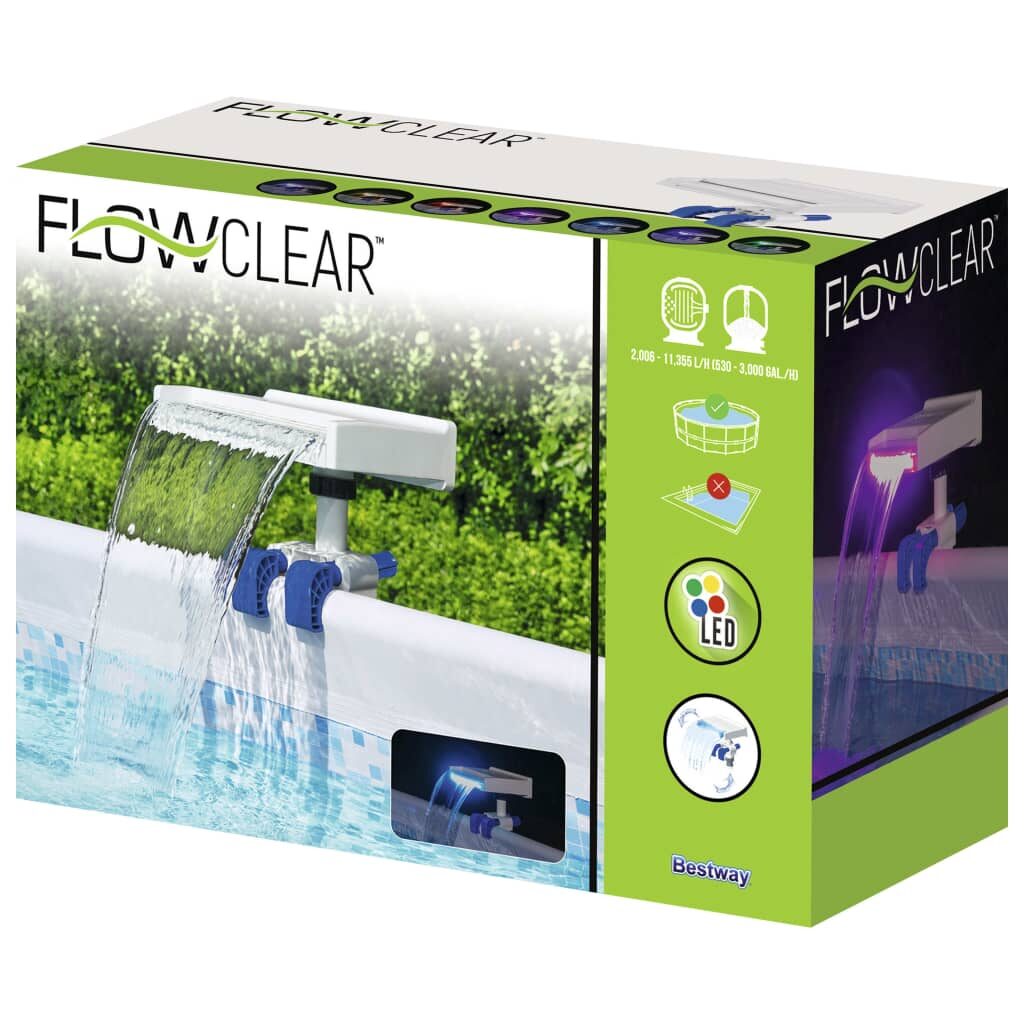 Bestway Καταρράκτης Πισίνας με LED Flowclear Soothing