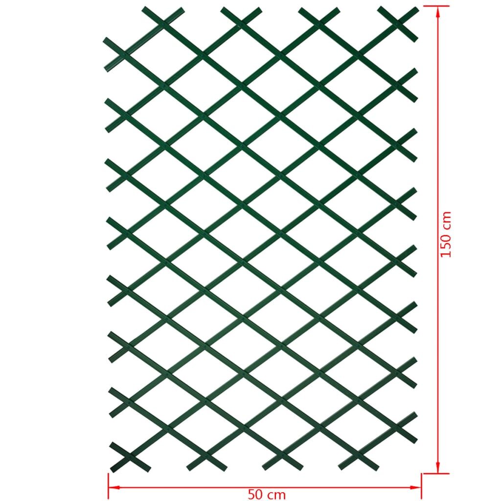 Nature Καφασωτό Κήπου Πράσινο 50 x 150 εκ. από PVC 6040702