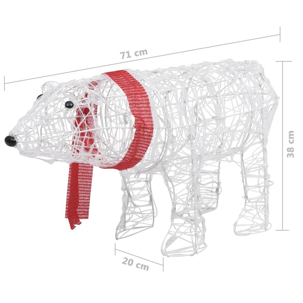 Αρκούδα Χριστουγεννιάτικη 71 x 20 x 38 εκ. Ακρυλική με 45 LED