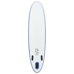 Σετ Σανίδας Stand Up Paddle / Surf Φουσκωτό Μπλε και Λευκό