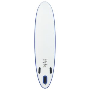 Σετ Σανίδας Stand Up Paddle / Surf Φουσκωτό Μπλε και Λευκό