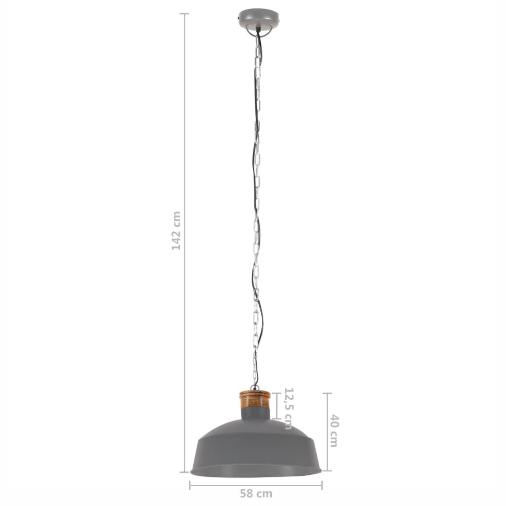 Φωτιστικό Industrial Γκρι 58 εκ. E27