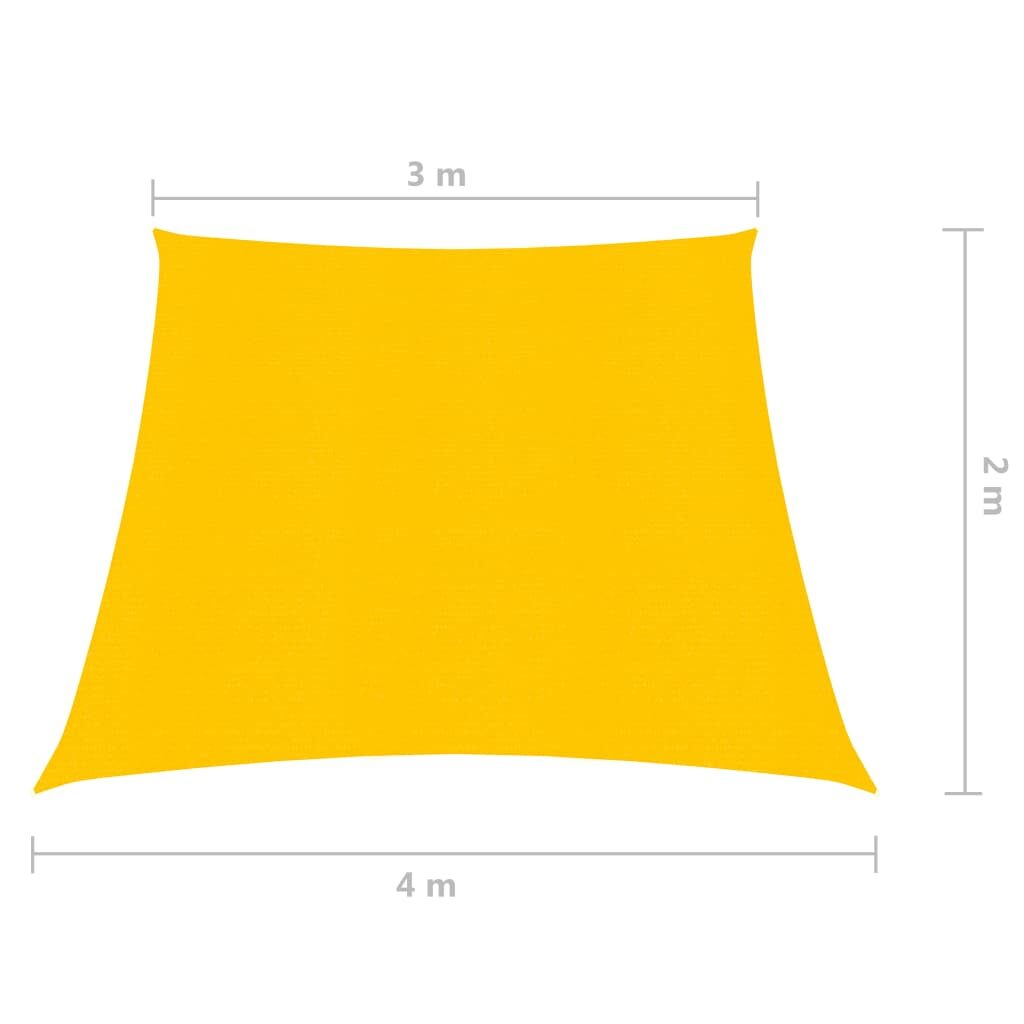 Πανί Σκίασης Κίτρινο 3/4 x 2 μ. από HDPE 160 γρ./μ²