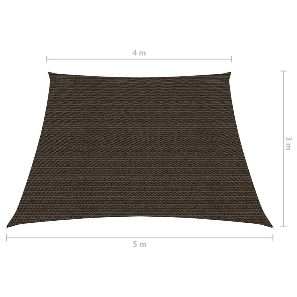 Πανί Σκίασης Καφέ 4/5 x 3 μ. από HDPE 160 γρ./μ²