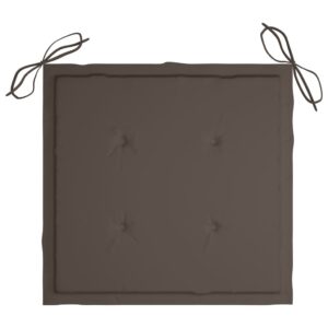 Μαξιλάρια Καρέκλας Κήπου 4 τεμ. Taupe 50 x 50 x 4εκ. Υφασμάτινα