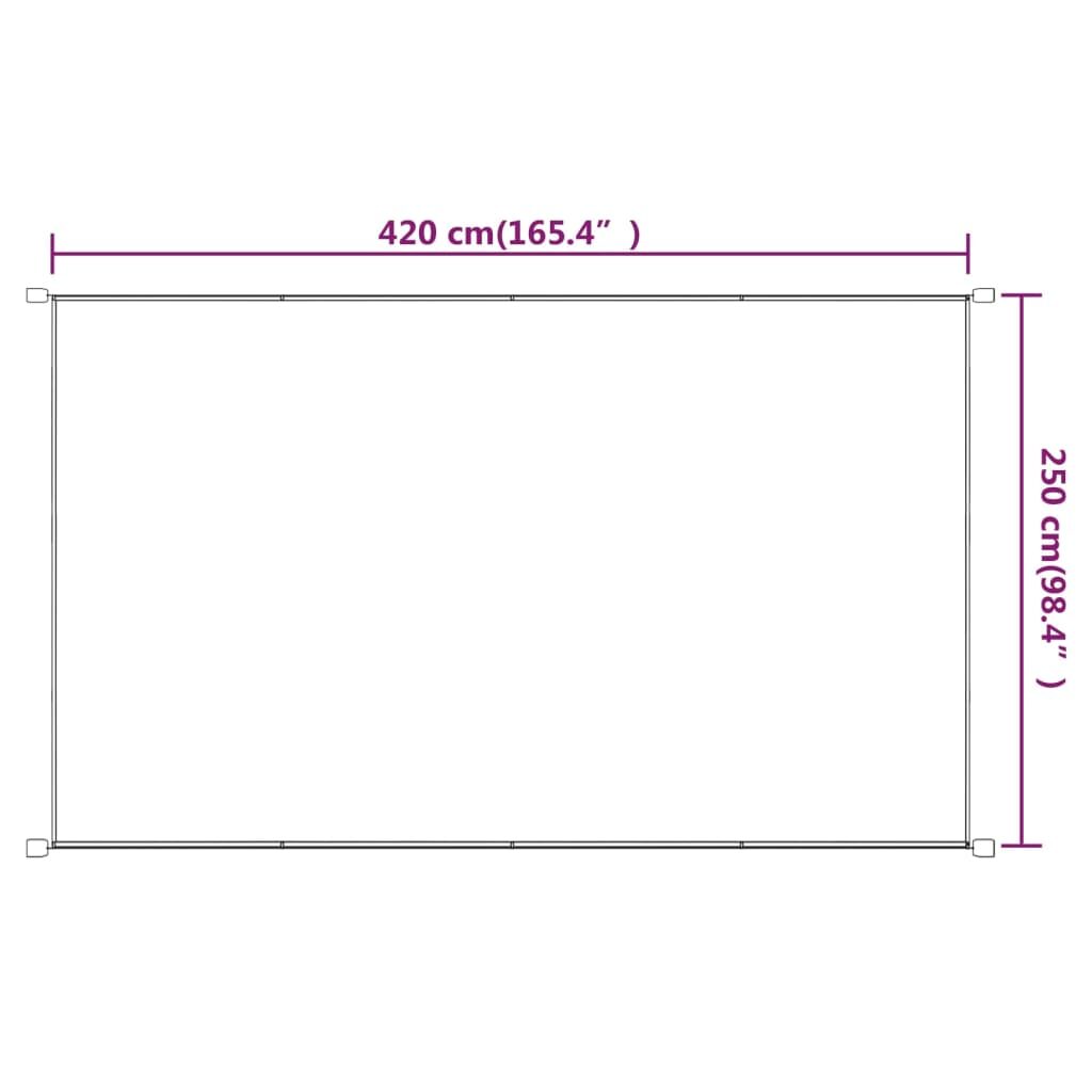 Τέντα Κάθετη Μπλε 250 x 420 εκ. από Ύφασμα Oxford