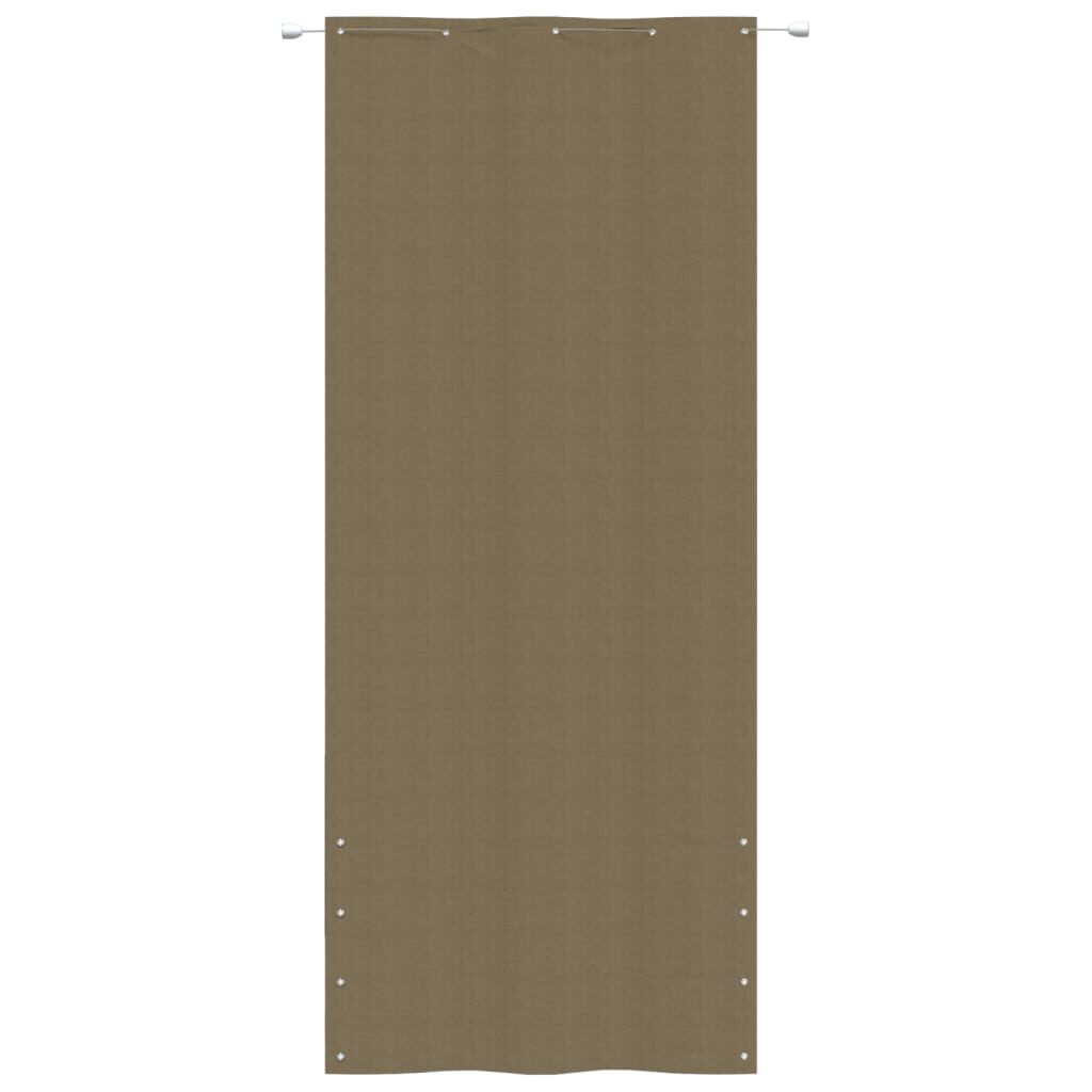 Διαχωριστικό Βεράντας Taupe 100 x 240 εκ. Ύφασμα Oxford