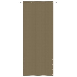 Διαχωριστικό Βεράντας Taupe 100 x 240 εκ. Ύφασμα Oxford