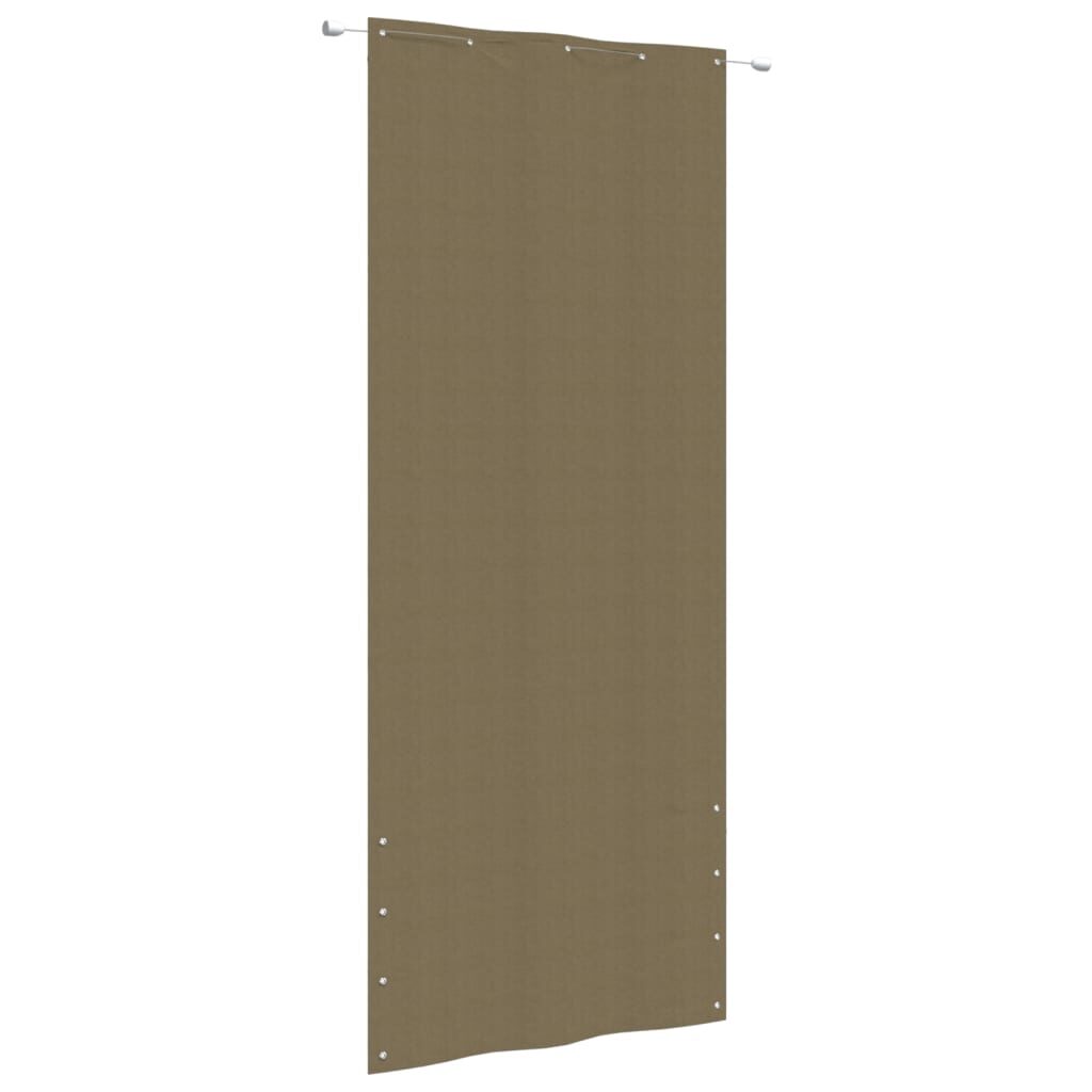 Διαχωριστικό Βεράντας Taupe 100 x 240 εκ. Ύφασμα Oxford