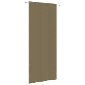 Διαχωριστικό Βεράντας Taupe 100 x 240 εκ. Ύφασμα Oxford