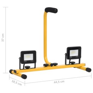 Προβολέας LED με Λαβή Θερμό Λευκό 2 x 10 W