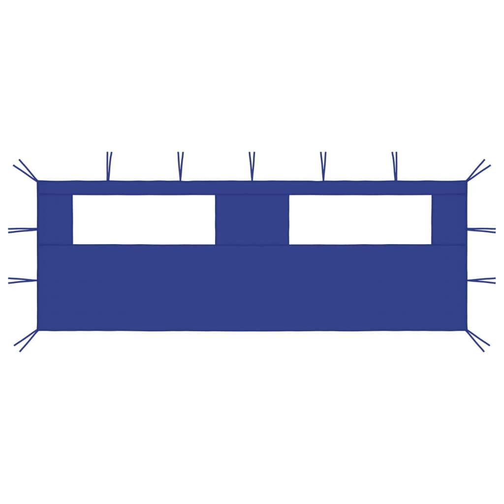 3070414  Gazebo Sidewall with Windows 6x2 m Blue (315303)