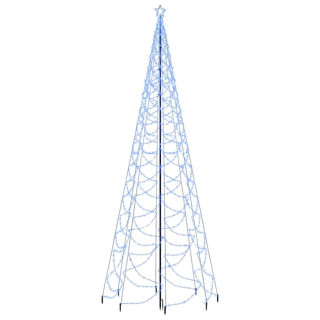 Χριστουγεννιάτικο Δέντρο Μπλε 5 μ. 1400 LED με Μεταλλικό Στύλο