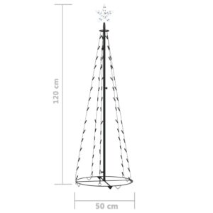 Δέντρο από Φωτάκια Μπλε 70 LED 50 x 120 εκ.