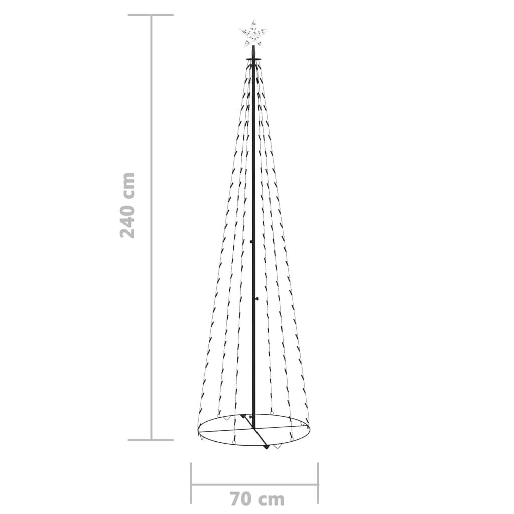 Δέντρο από Φωτάκια 136 LED Μπλε Φως 70 x 240 εκ.