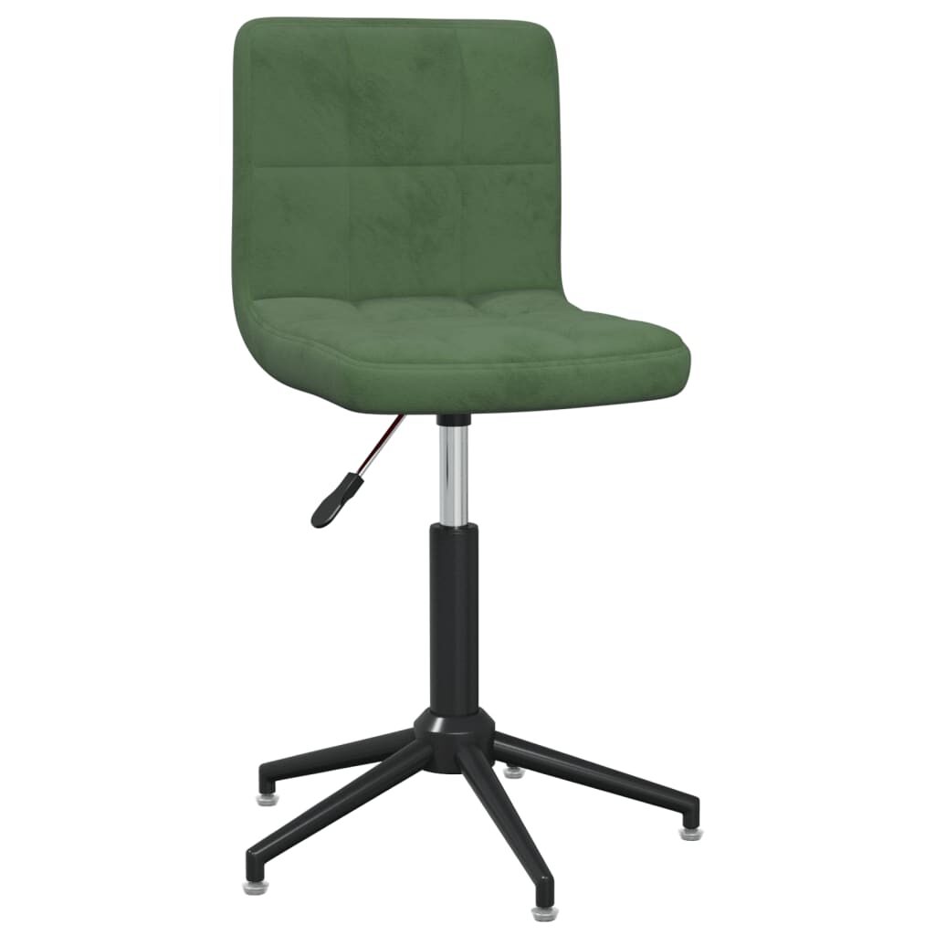 3087670  Swivel Dining Chairs 4 pcs Dark Green Velvet (334432×2)