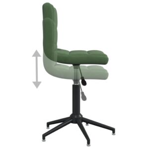 3087670  Swivel Dining Chairs 4 pcs Dark Green Velvet (334432×2)