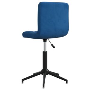 3087671  Swivel Dining Chairs 4 pcs Blue Velvet (334433×2)