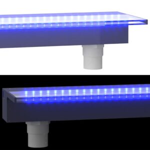 Σιντριβάνι Καταρράκτης Πισίνας με RGB LED 108 εκ. Ακρυλικό