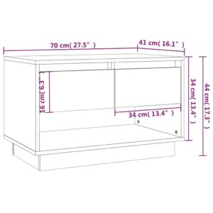 Έπιπλο Τηλεόρασης Γκρι Σκυροδέματος 70x41x44 εκ. Μοριοσανίδα