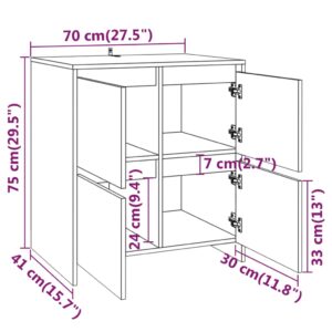 Μπουφές Sonoma Δρυς 70 x 41 x 75 εκ. από Μοριοσανίδα