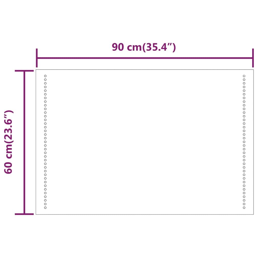 Καθρέφτης Μπάνιου με LED 90x60 εκ.