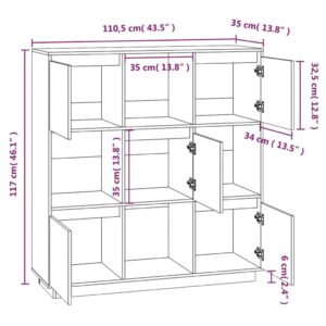 5x35x117 εκ. από Μασίφ Ξύλο Πεύκου