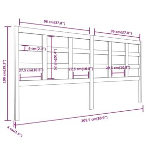 5x4x100 εκ. από Μασίφ Ξύλο Πεύκου