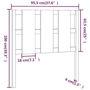 5 x 4 x 100 εκ. από Μασίφ Ξύλο Πεύκου