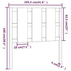 5 x 4 x 100 εκ. από Μασίφ Ξύλο Πεύκου