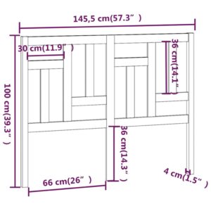 5x4x100 εκ. από Μασίφ Ξύλο Πεύκου